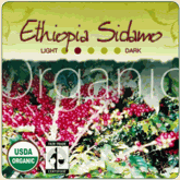 Natural Organic Ethiopia Sidamo Coffee